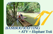 Bamboo Rafting ATV and Elephant Trek