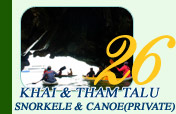 Khai and Thamtalu Snorkel and Canoe Private